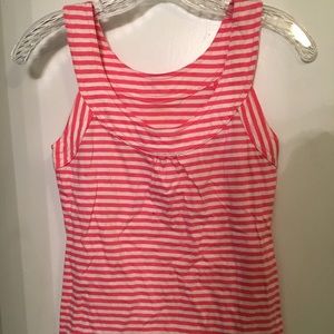 Vineyard Vines pink and white striped tank top